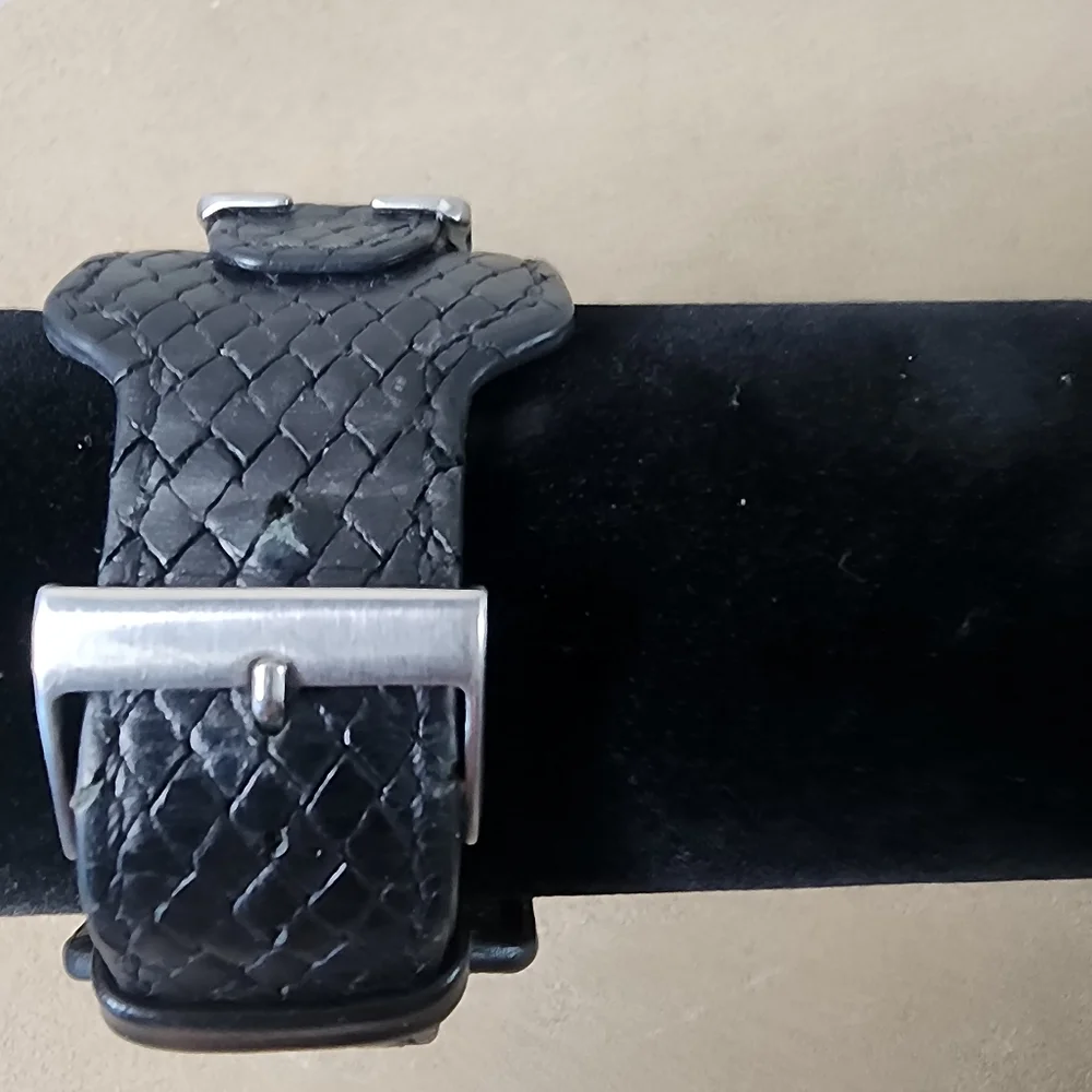 GUESS Silver and Black Unisex Watch